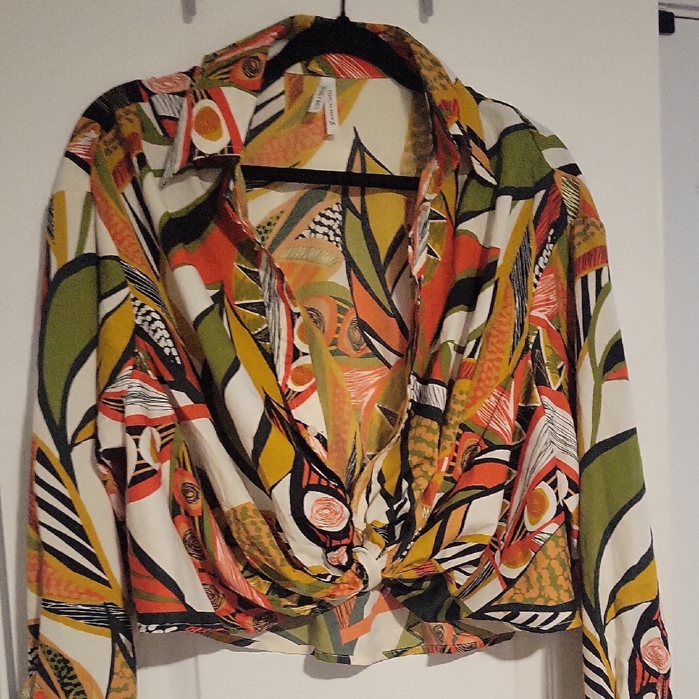 Live 4 Truth Multicolor Abstract Top